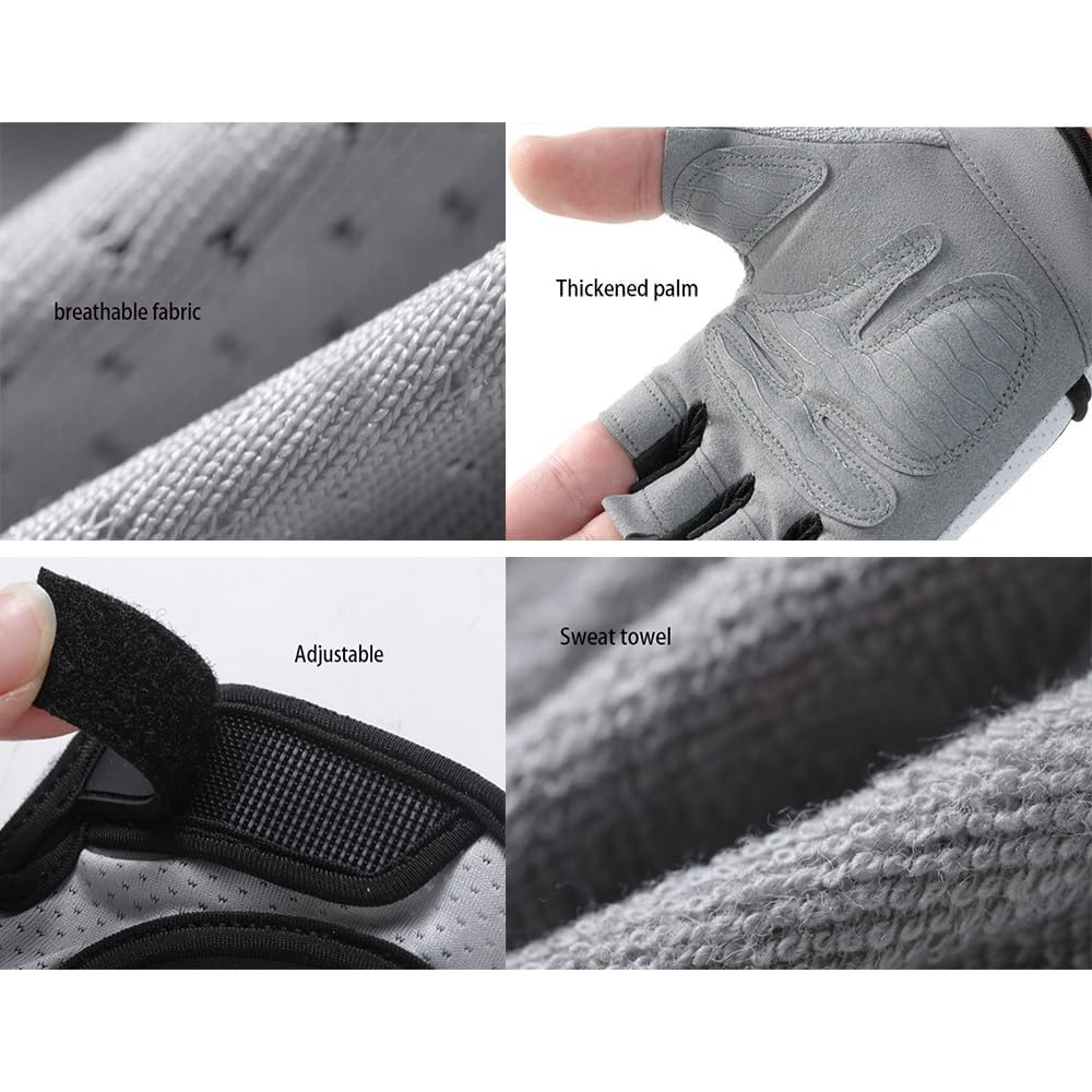 Workout Glove Gym - Fingerless Workout Gloves for Women Lightweight