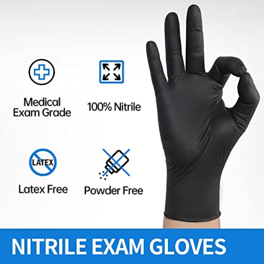 Medical Black Nitrile Exam Glo - Exam Glove Nitrile 评论和价格