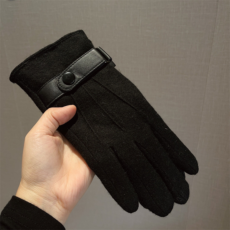 Gloves Men Wool Fleece Lined T - Wool Glove Lined 评论和价格