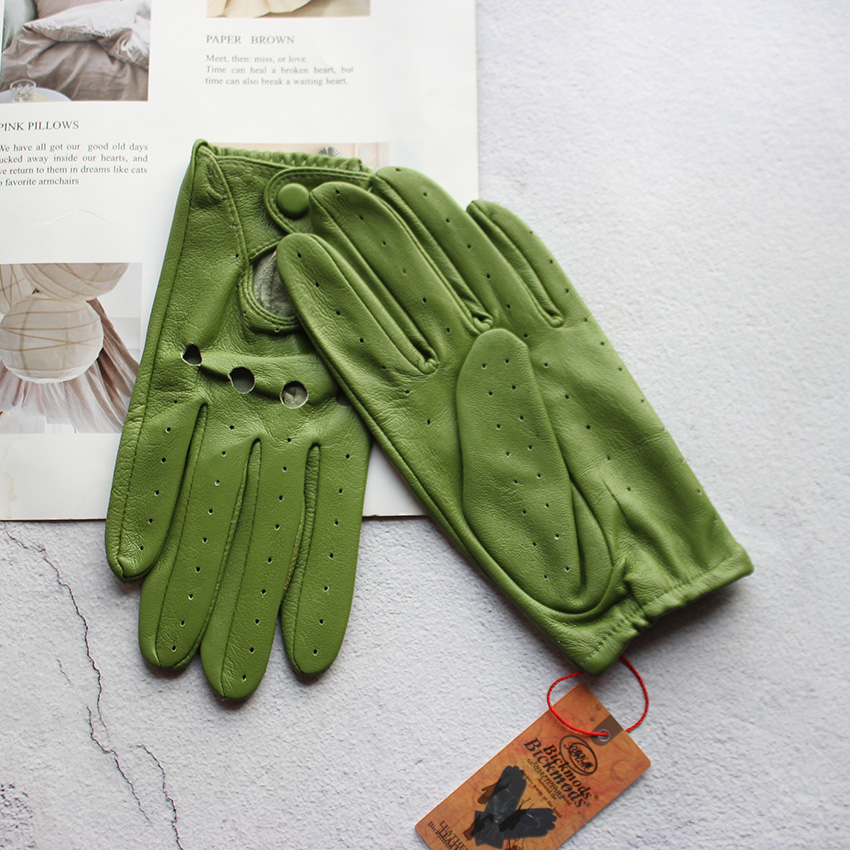 Women's Summer Full Finger Lea - Leather Driving Glove 评论和价格