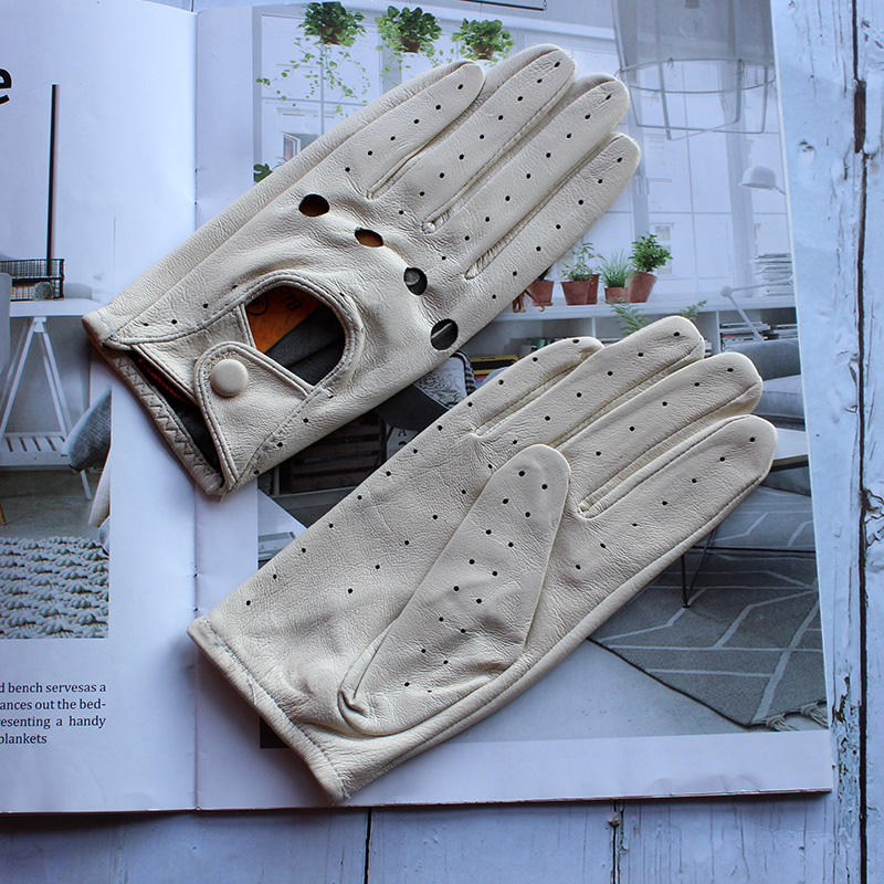 Women's Summer Full Finger Lea - Leather Driving Glove 评论和价格
