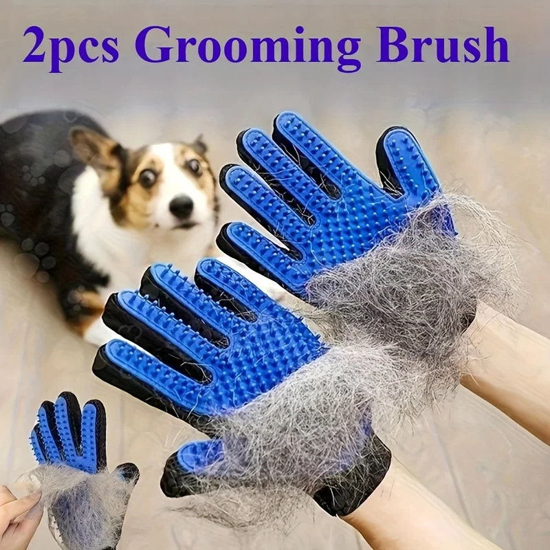 Pet Gloves Cat Grooming Gloves - Rubber Glove Cleaning 评论和价格