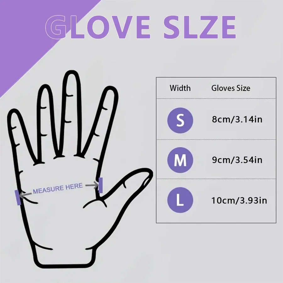 10-100pcs Disposable Purple Ni - Nitrile Mechanic Glove 评论和价格