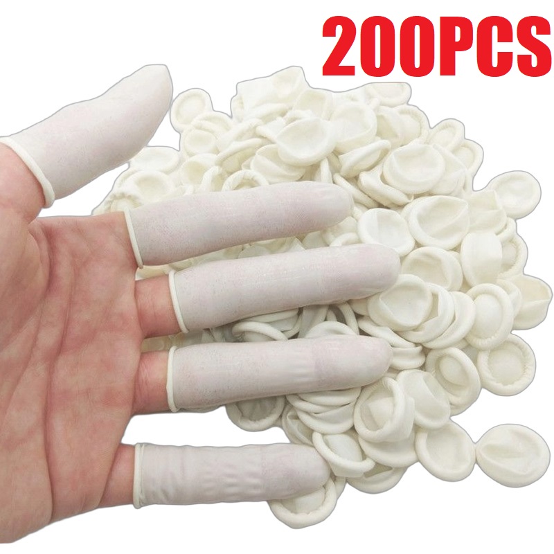 100/200PCS Powder Free Anti-Sl - Latex Disposable Glove 评论和价格