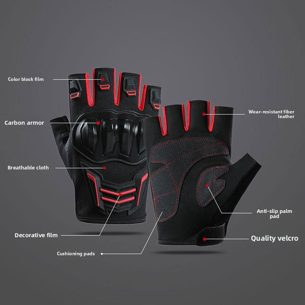 Breathable Motorcycle Gloves S - Cycling Glove Padded 评论和价格