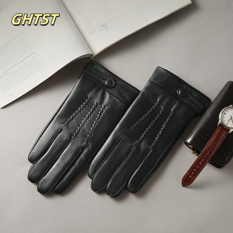 2025 New Men Winter Genuine Le - Leather Driving Glove 评论和价格