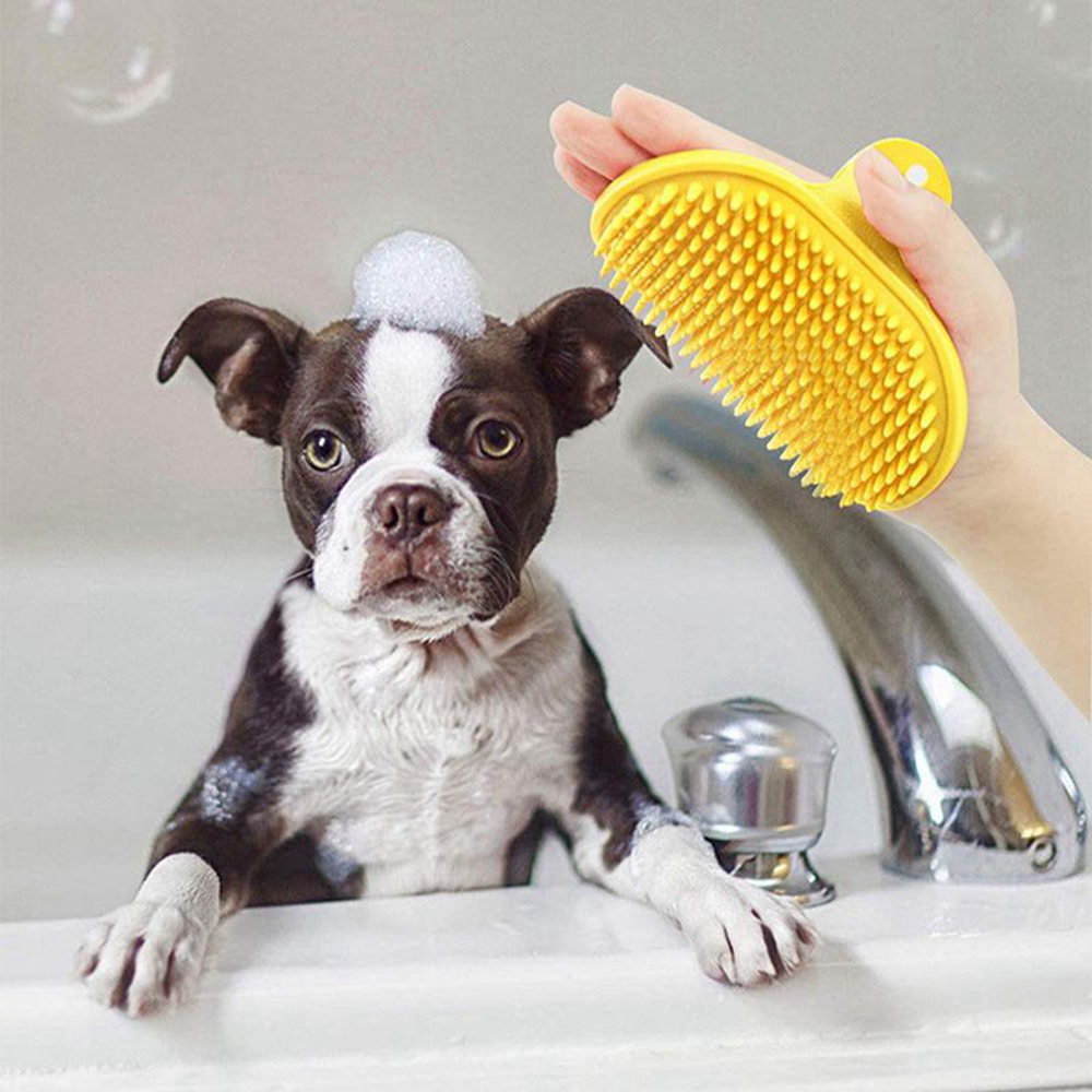 Pet Cleaning Brush Dog Cats Ba - Rubber Glove Cleaning 评论和价格