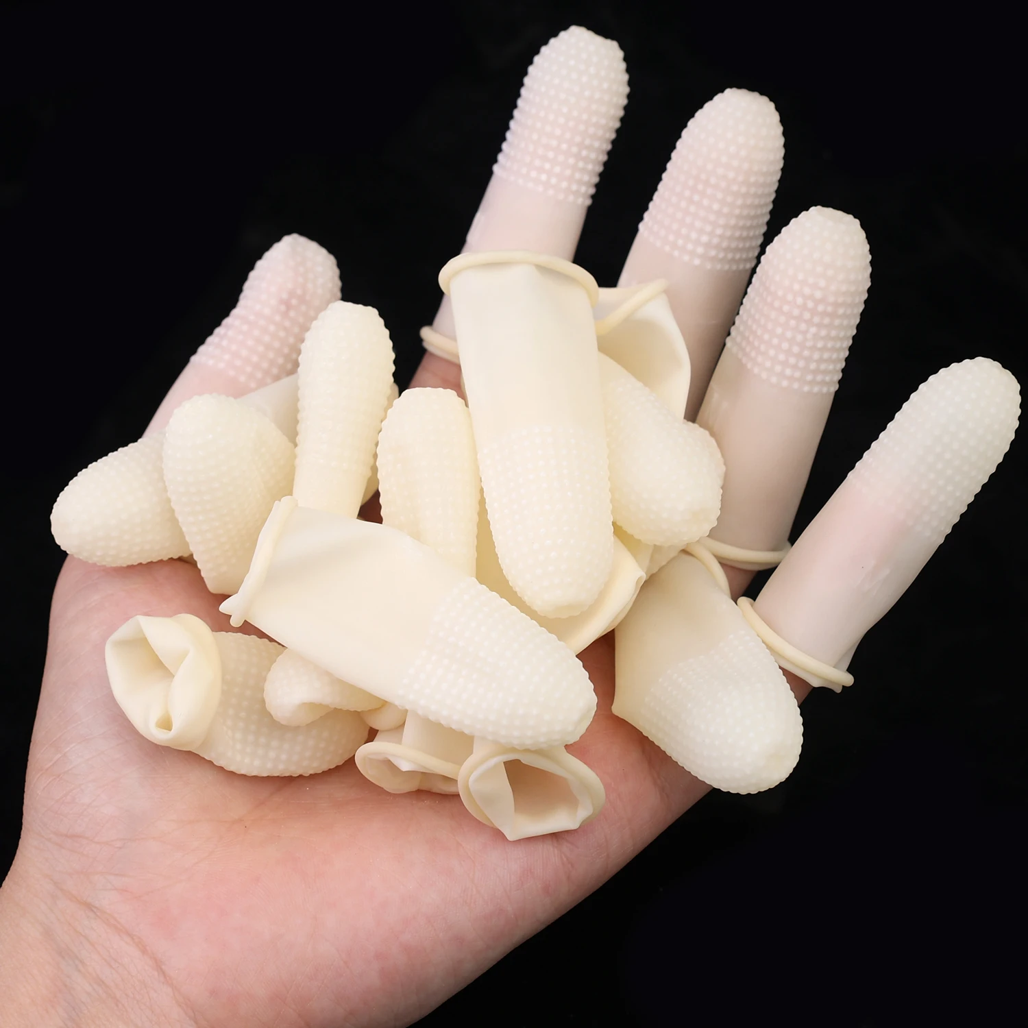 50-200pc Non-slip Fingers Cove - Rubber Glove Cleaning 评论和价格