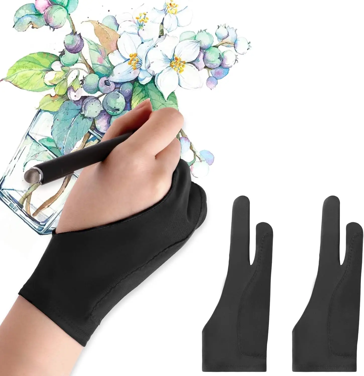 S/M/L Anti-touch Gloves Two-Fi - Touchscreen Glove Capacitive 评论和价格