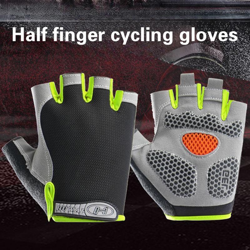 Hot Half Finger Cycling Gloves - Cycling Glove Padded 评论和价格