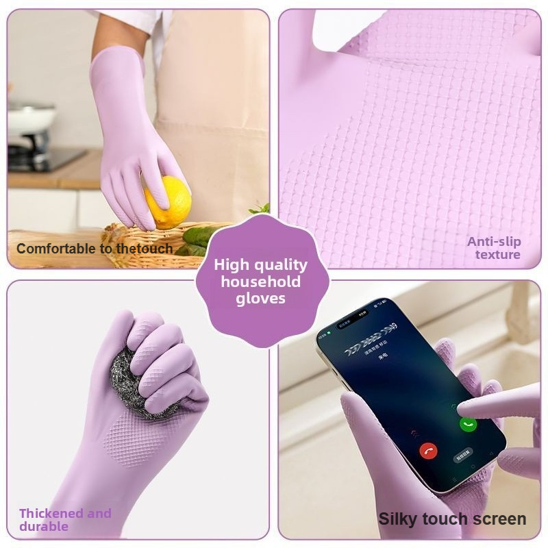 Latex Dish Washing Gloves,with - Rubber Glove Cleaning 评论和价格
