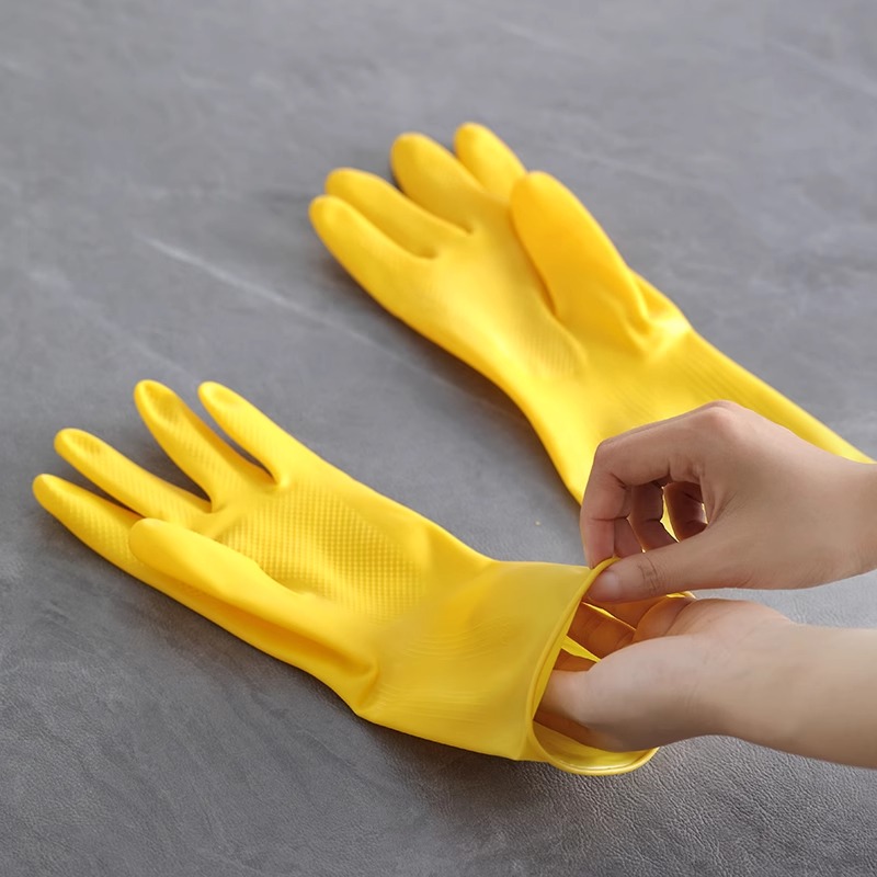 3 Pairs of Household Gloves Ho - Dish Glove Rubber 评论和价格