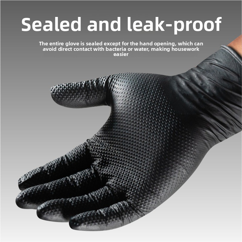 Heavy Duty Diamond Pattern Nit - Nitrile Mechanic Glove 评论和价格