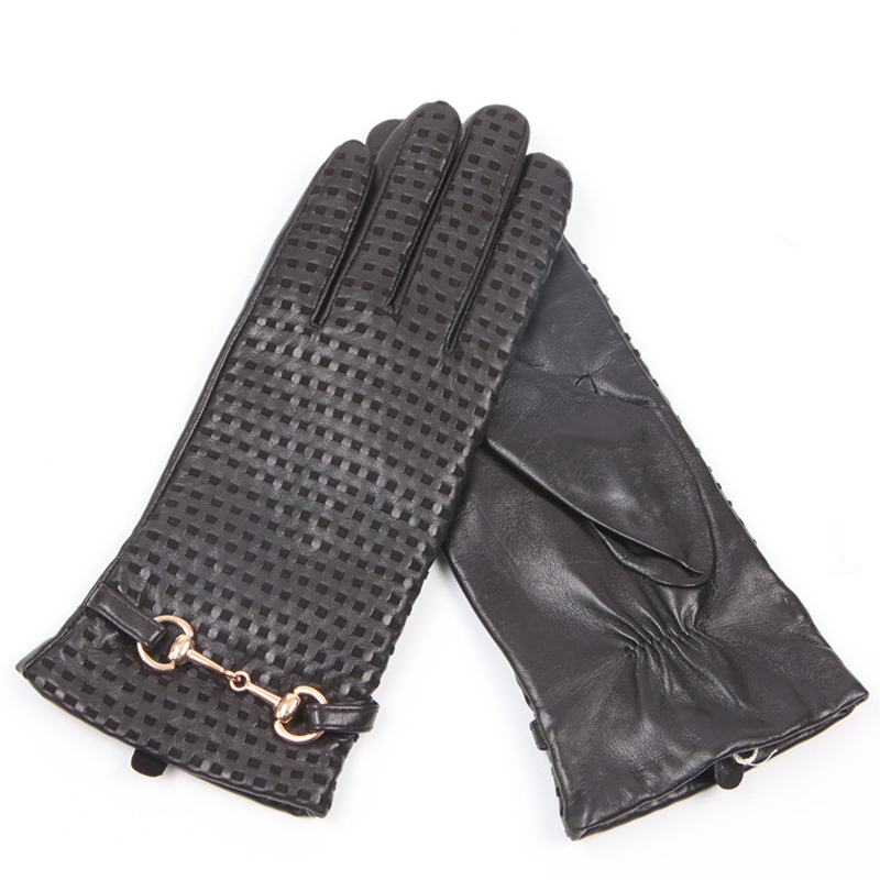 Real Leather Gloves Female The - Wool Glove Lined 评论和价格
