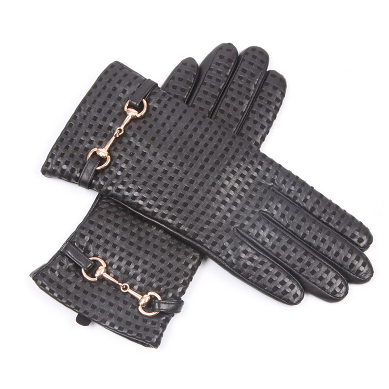 Real Leather Gloves Female The - Wool Glove Lined 评论和价格