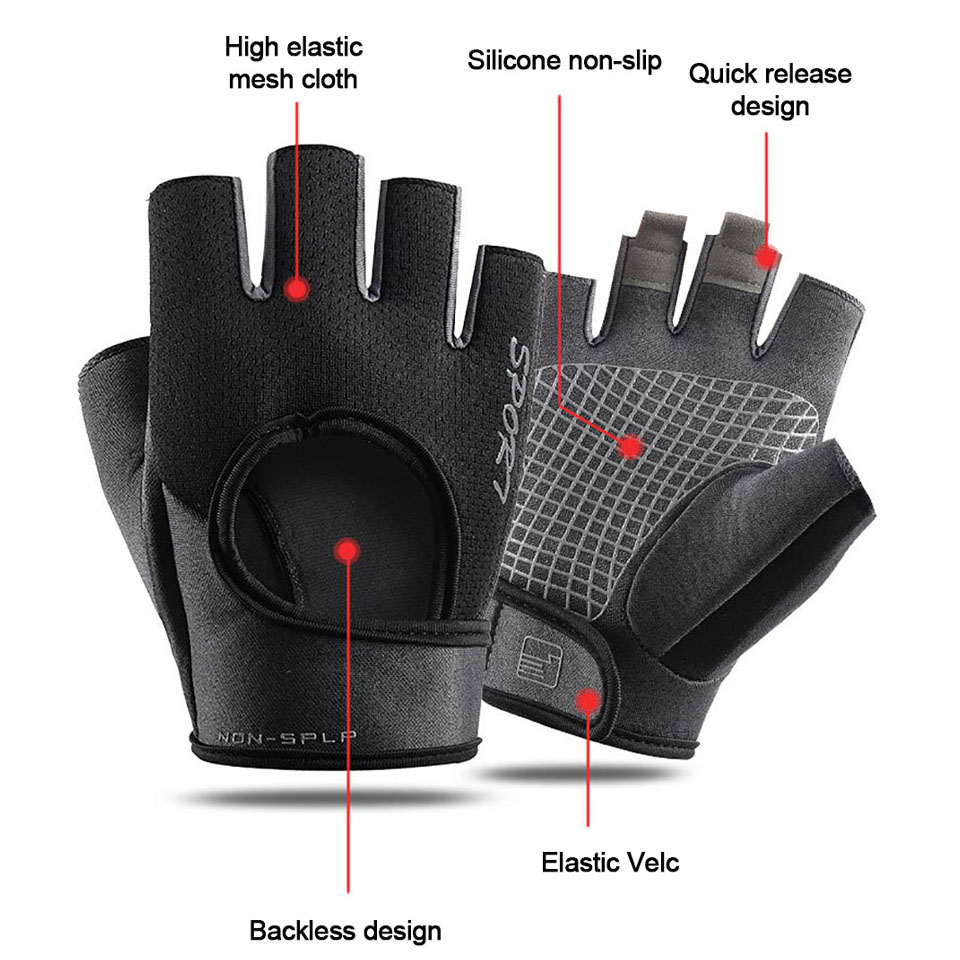 Cycling Sport Half Finger Glov - Workout Glove Gym 评论和价格
