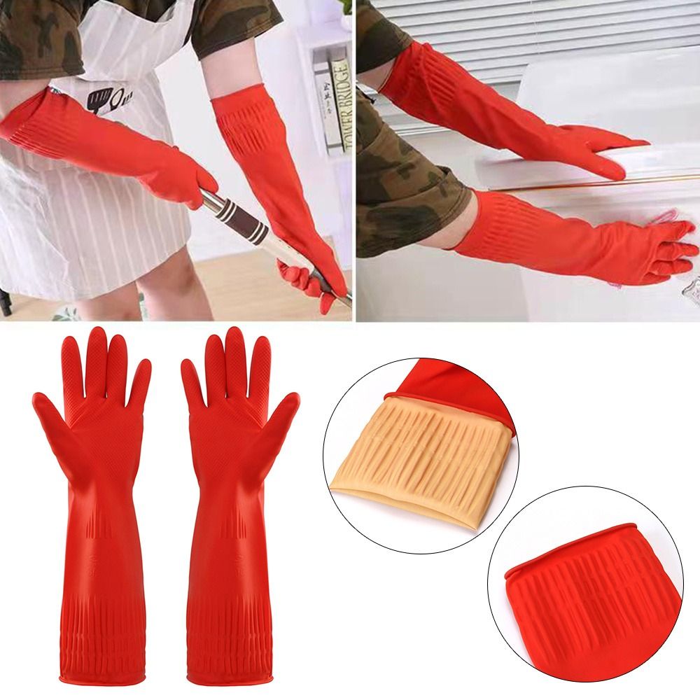 1 Pair Heavy Duty Rubber Glove - Dish Glove Rubber 评论和价格