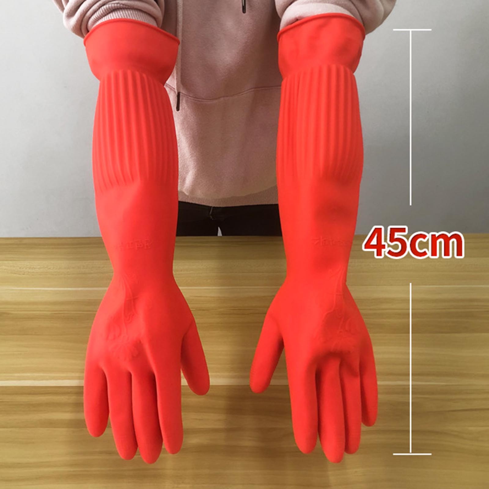 1pair Flexible Comfortable Rub - Dish Glove Rubber 评论和价格