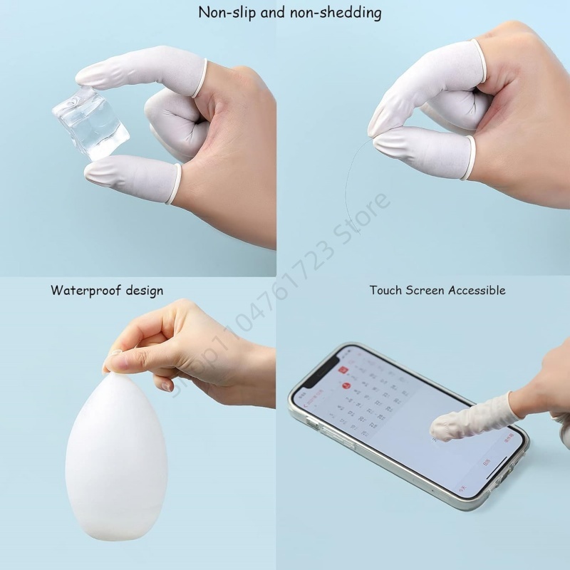 100Pcs Disposable Finger Cover - Latex Disposable Glove 评论和价格