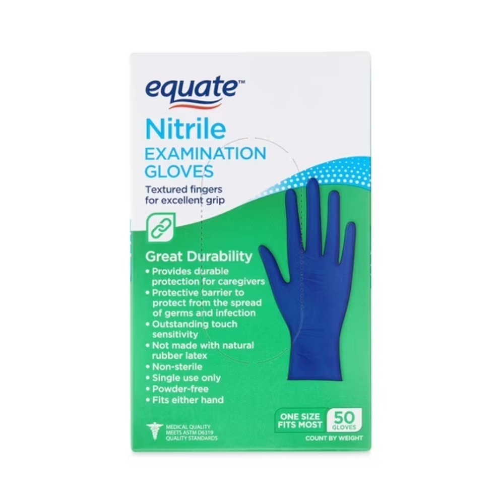 Equate Nitrile Exam Gloves, On - Exam Glove Nitrile 评论和价格