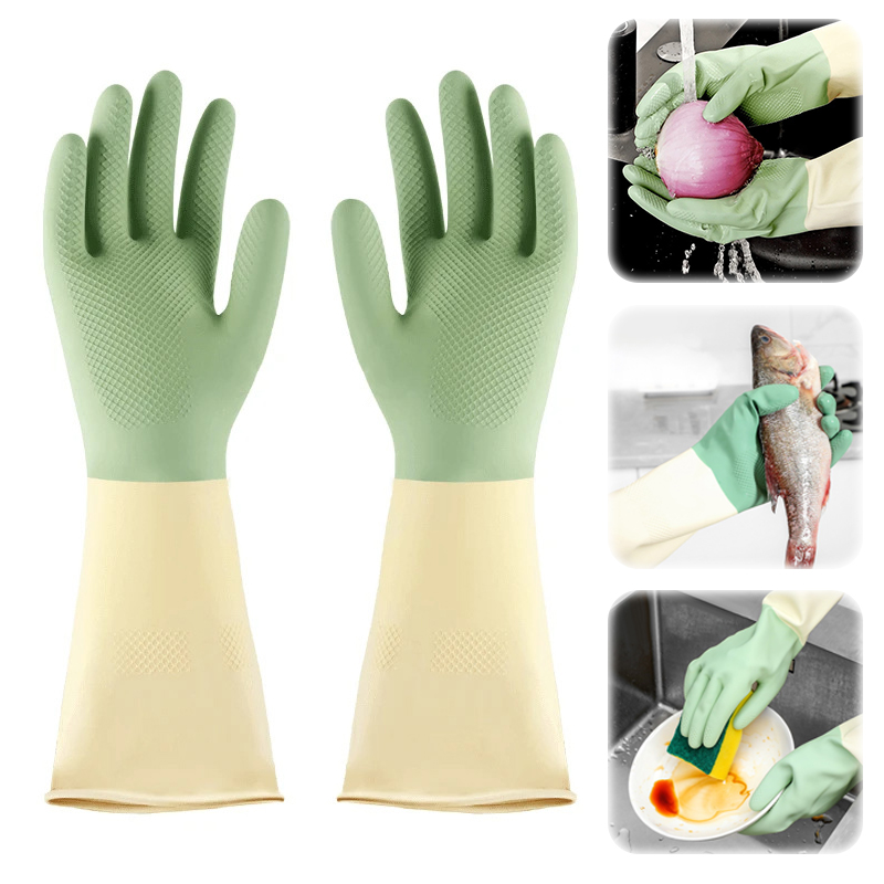 Thickened Kitchen Gloves, Dish - Rubber Glove Cleaning 评论和价格