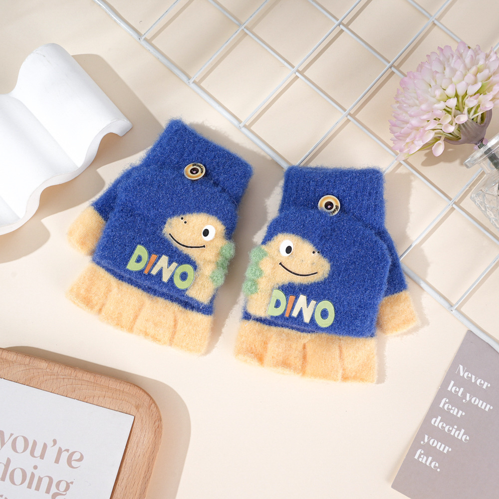 Winter Knitting Cute Dinosaur  - Winter Glove Insulated 评论和价格