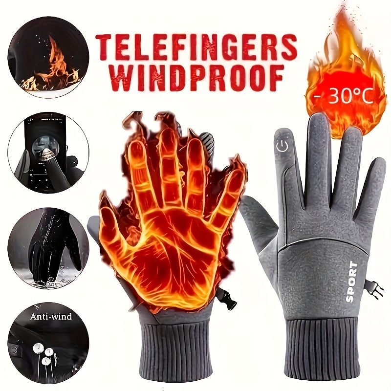 Winter Cycling Gloves Windproo - Ski Glove Waterproof 评论和价格