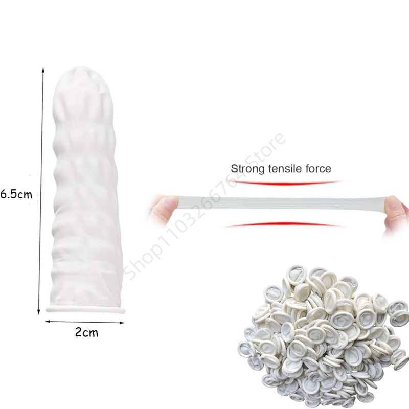 100Pcs Disposable Fingertips P - Latex Disposable Glove 评论和价格
