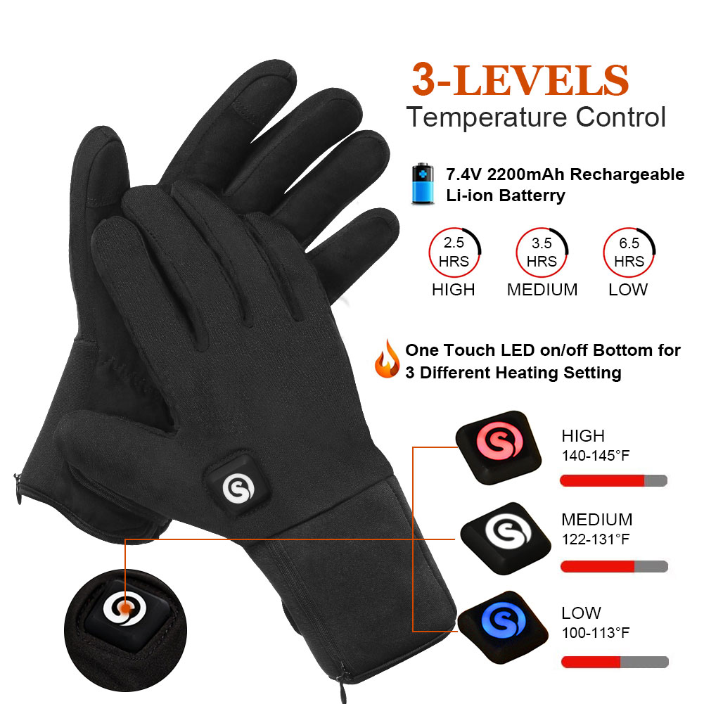 Winter Electric Heated Gloves  - Ski Glove Waterproof 评论和价格