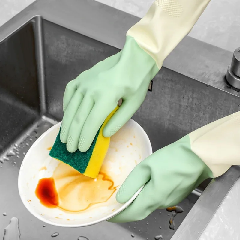 Thickened Kitchen Gloves, Dish - Dish Glove Rubber 评论和价格