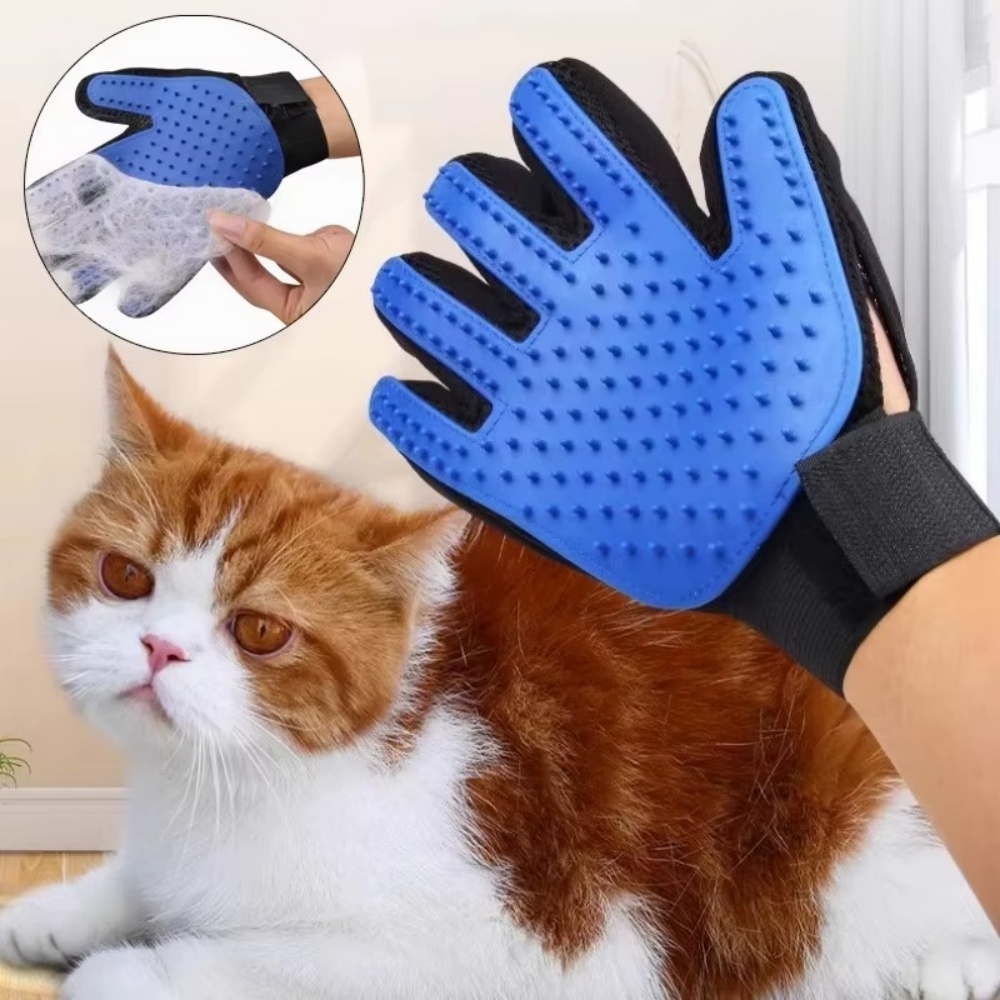 Pet Cat Dog Grooming Gloves Ca - Rubber Glove Cleaning 评论和价格