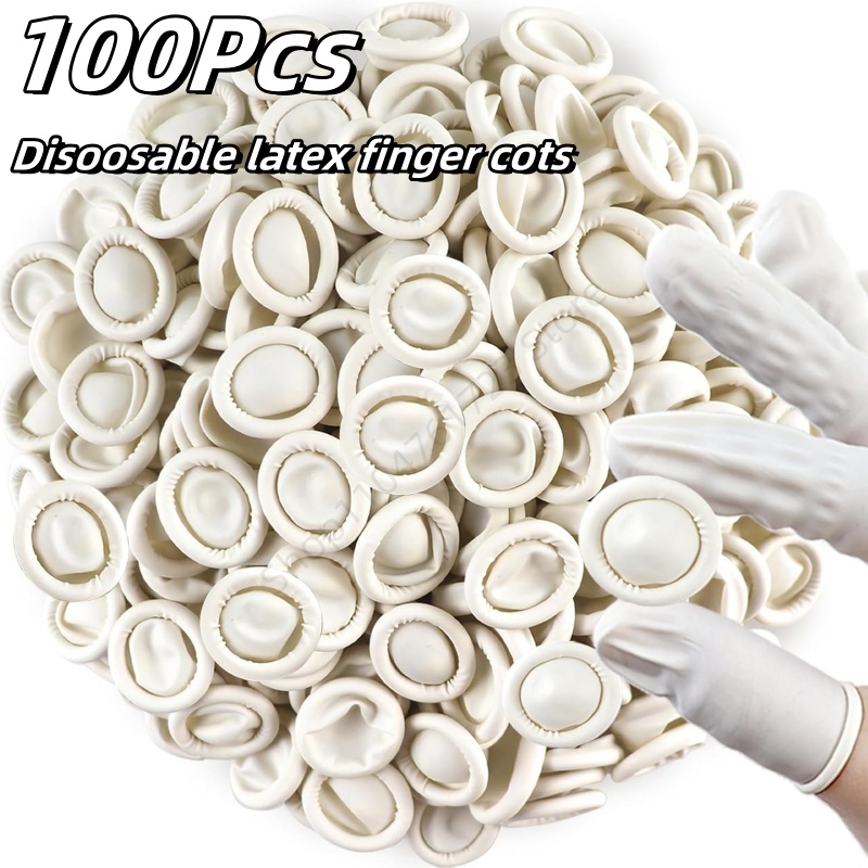 100Pcs Disposable Finger Cover - Latex Disposable Glove 评论和价格