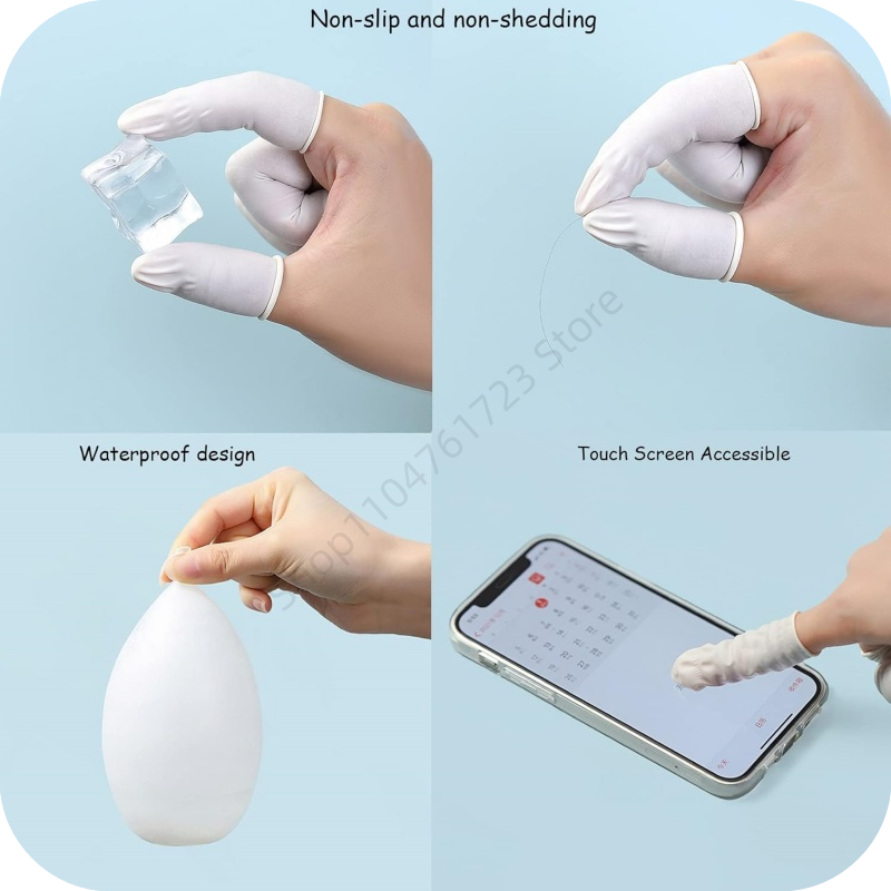 100Pcs Disposable Finger Cover - Latex Disposable Glove 评论和价格