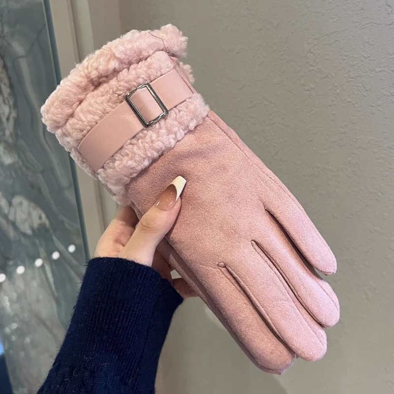 Women's Winter Gloves Thickene - Wool Glove Lined 评论和价格