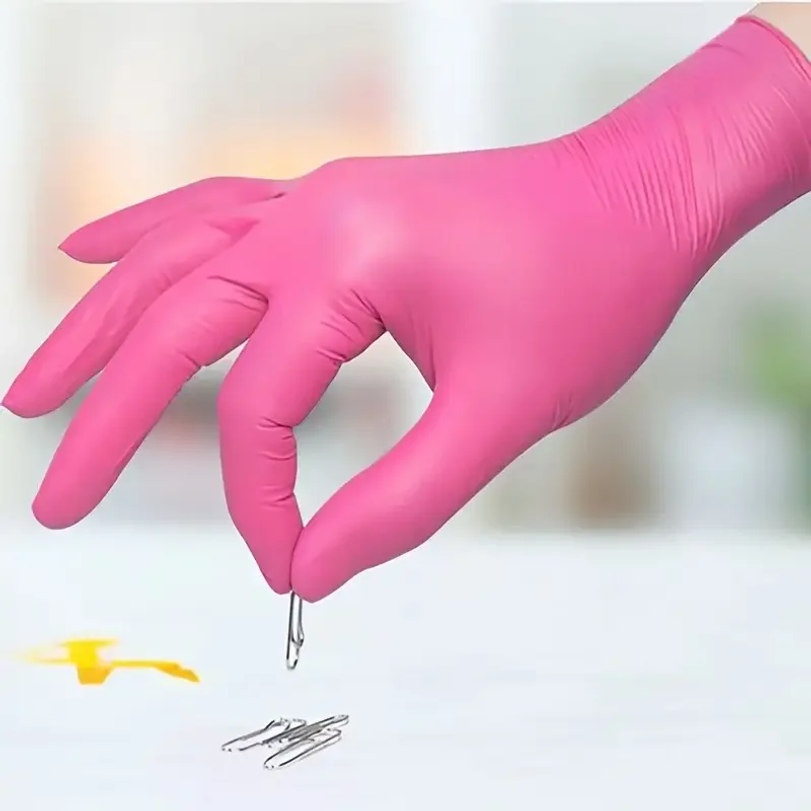 Fuchsia Nitrile Disposable Glo - Latex Disposable Glove 评论和价格