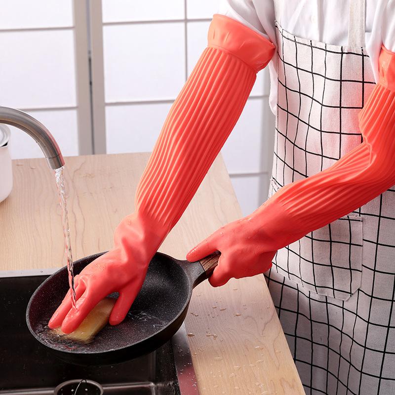 Long Reusable Rubber Dishwashi - Rubber Glove Cleaning 评论和价格