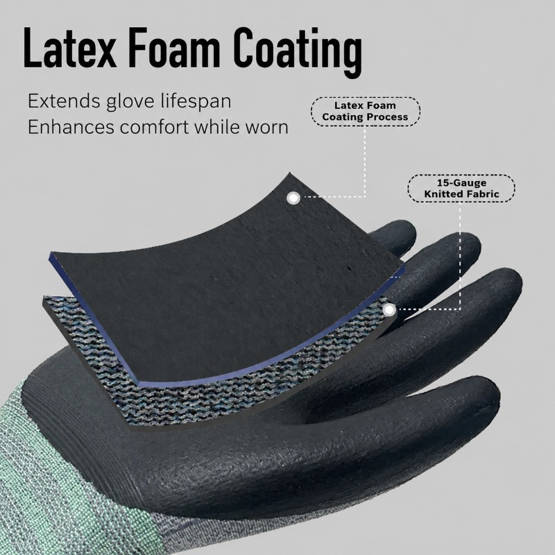 15 Needle Polyester Nitrile Co - Nitrile Mechanic Glove 评论和价格