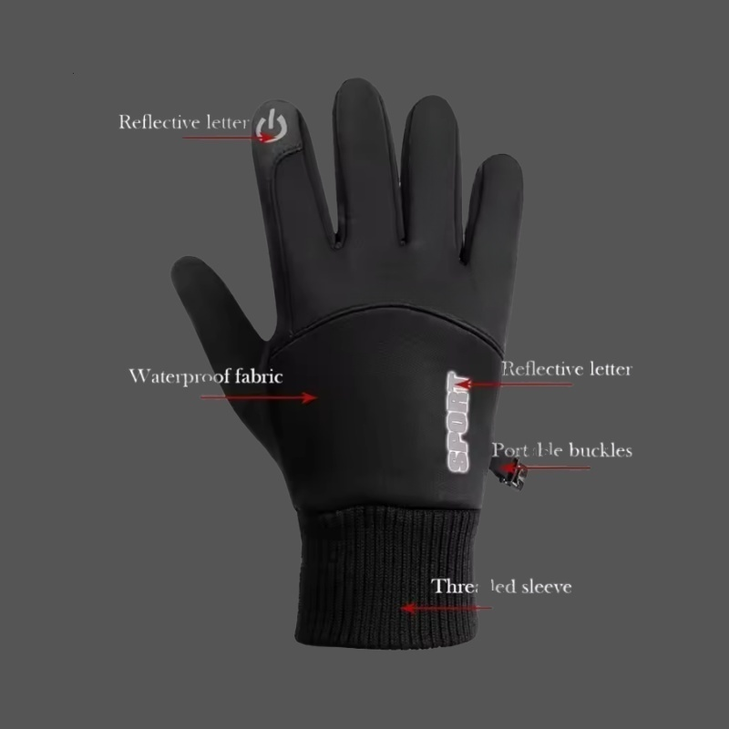 Winter Gloves Men Women Touch  - Leather Driving Glove 评论和价格