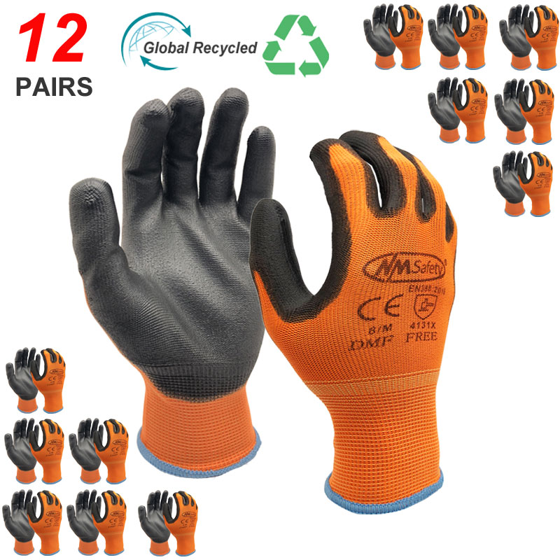 NMSafety 12 Pairs Work Gloves  - Nitrile Mechanic Glove 评论和价格