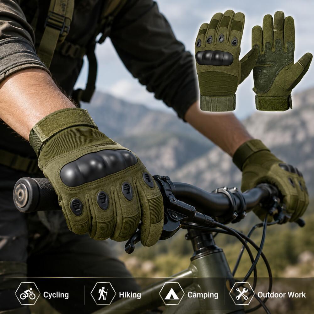 Full Finger Tactical Gloves wi - Motorcycle Glove Knuckle 评论和价格