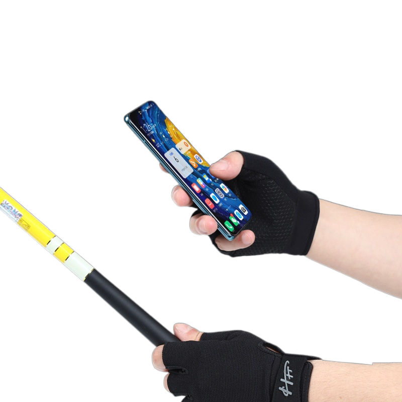 1 Pair Fishing Gloves Half Fin - Cycling Glove Padded 评论和价格