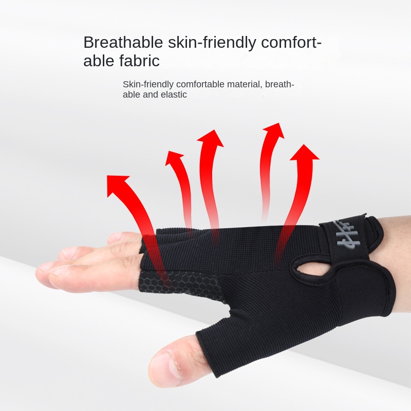 1 Pair Fishing Gloves Half Fin - Cycling Glove Padded 评论和价格