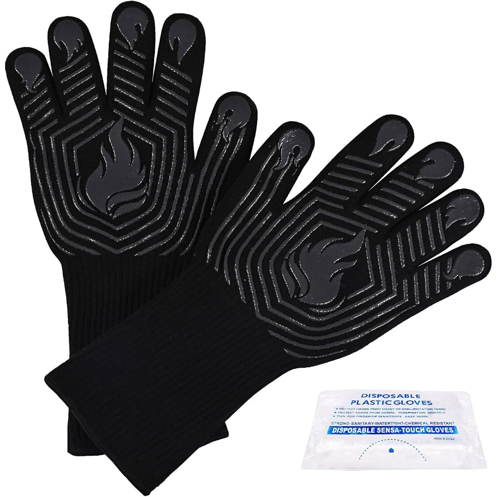 BBQ Gloves, 1472°F Heat Resist - Heat Resistant Glove 评论和价格